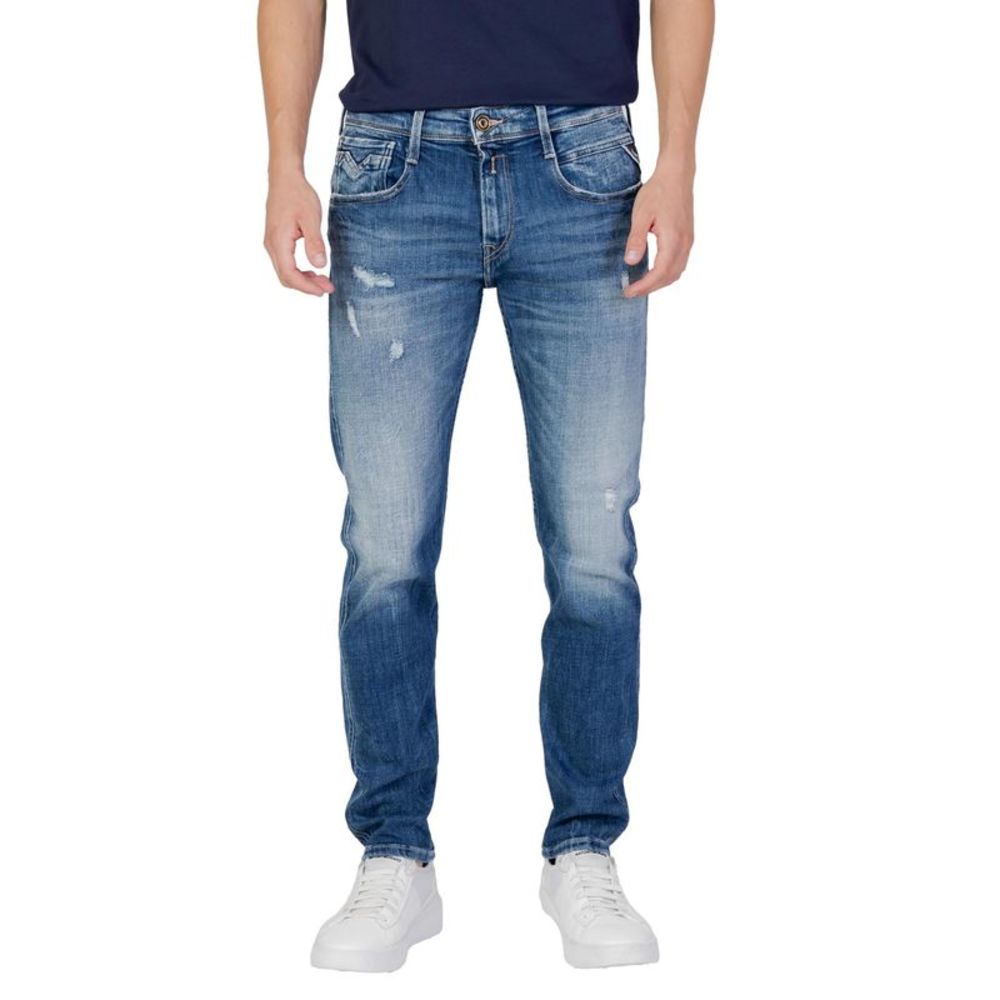 Replay Worn Out Effect Slip-On Jeans